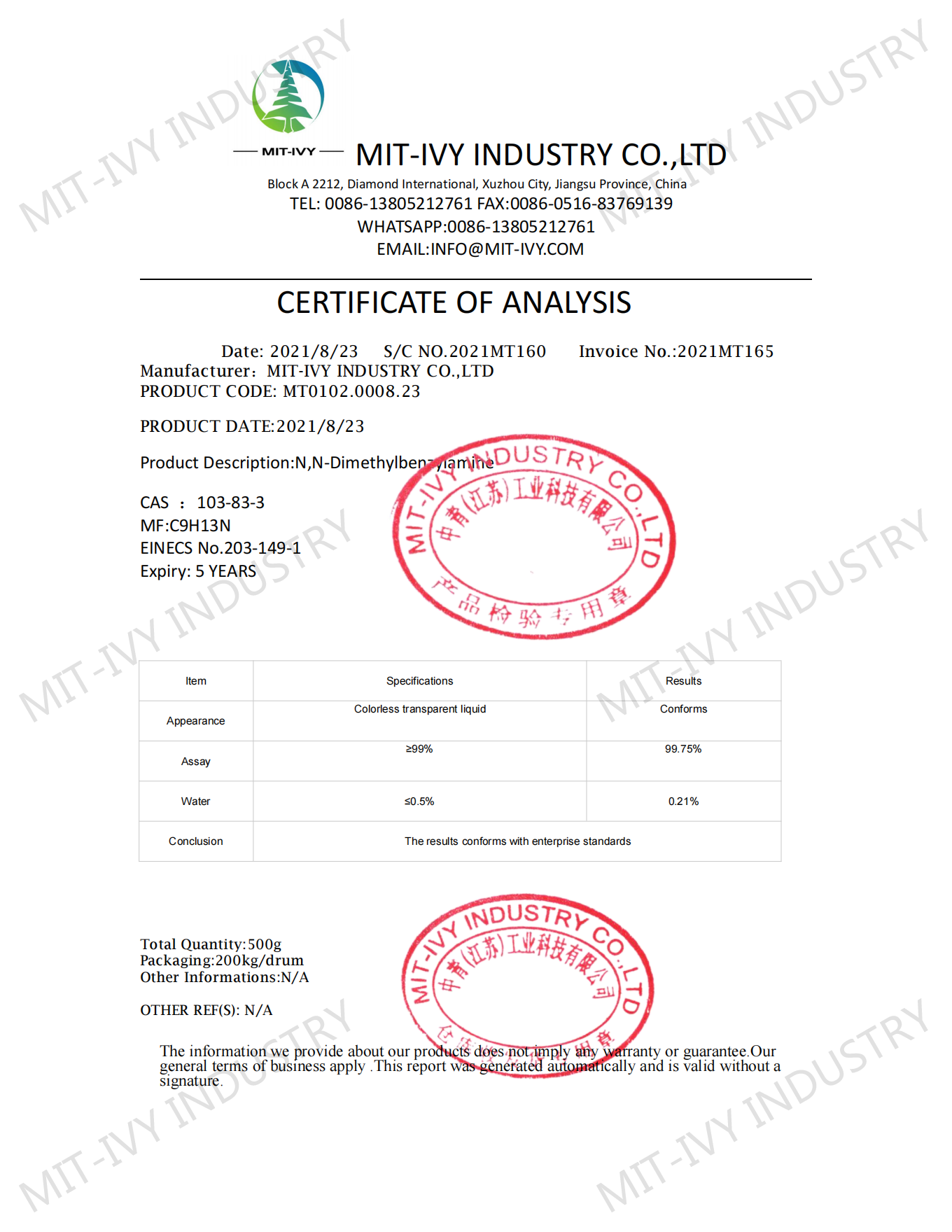 103-83-3
N,N-Dimethylbenzylamine